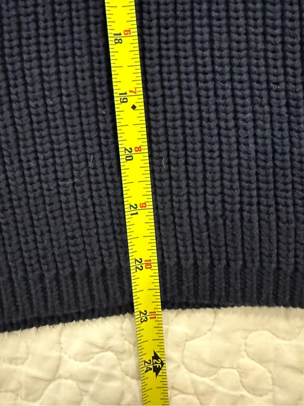 Quince 100 %Organic Cotton Fisherman Crew Sweater Navy Blue Size M - Picture 5 of 9